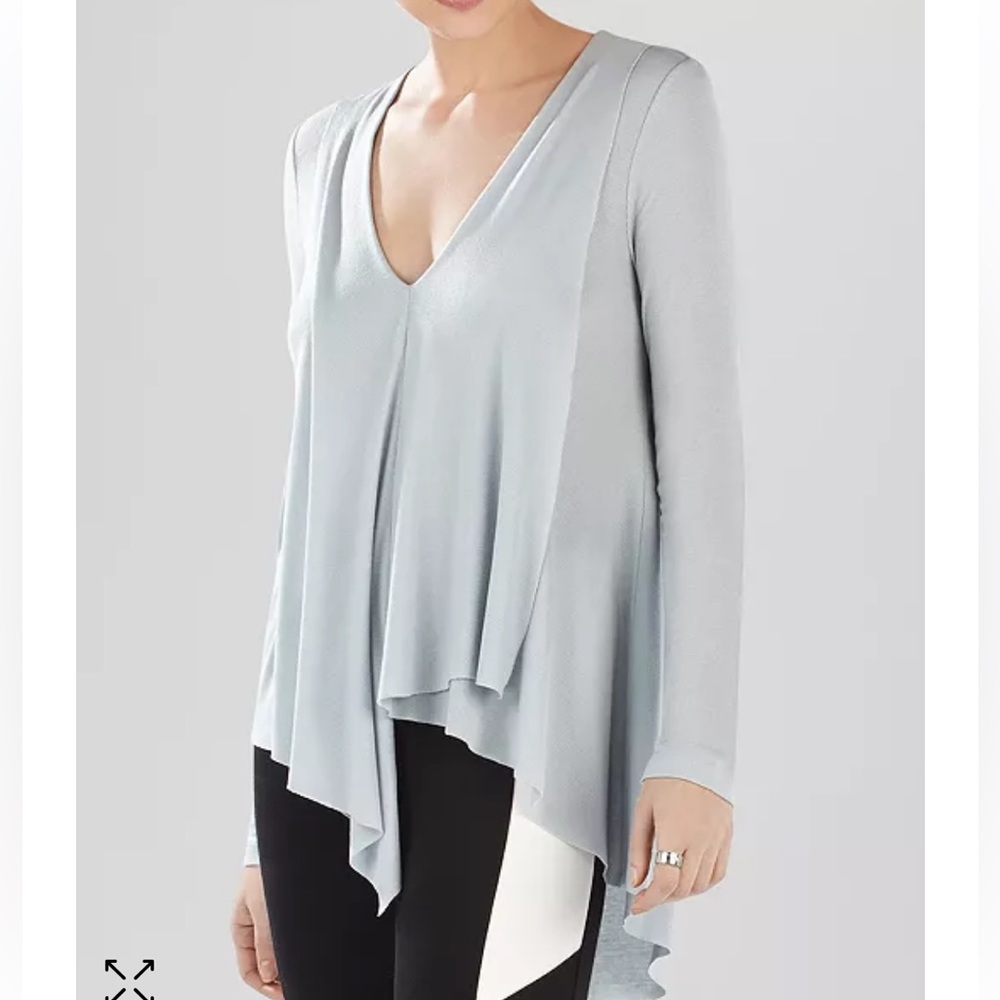 NWT BCBGMaxAzria Steel Blue Top - size s